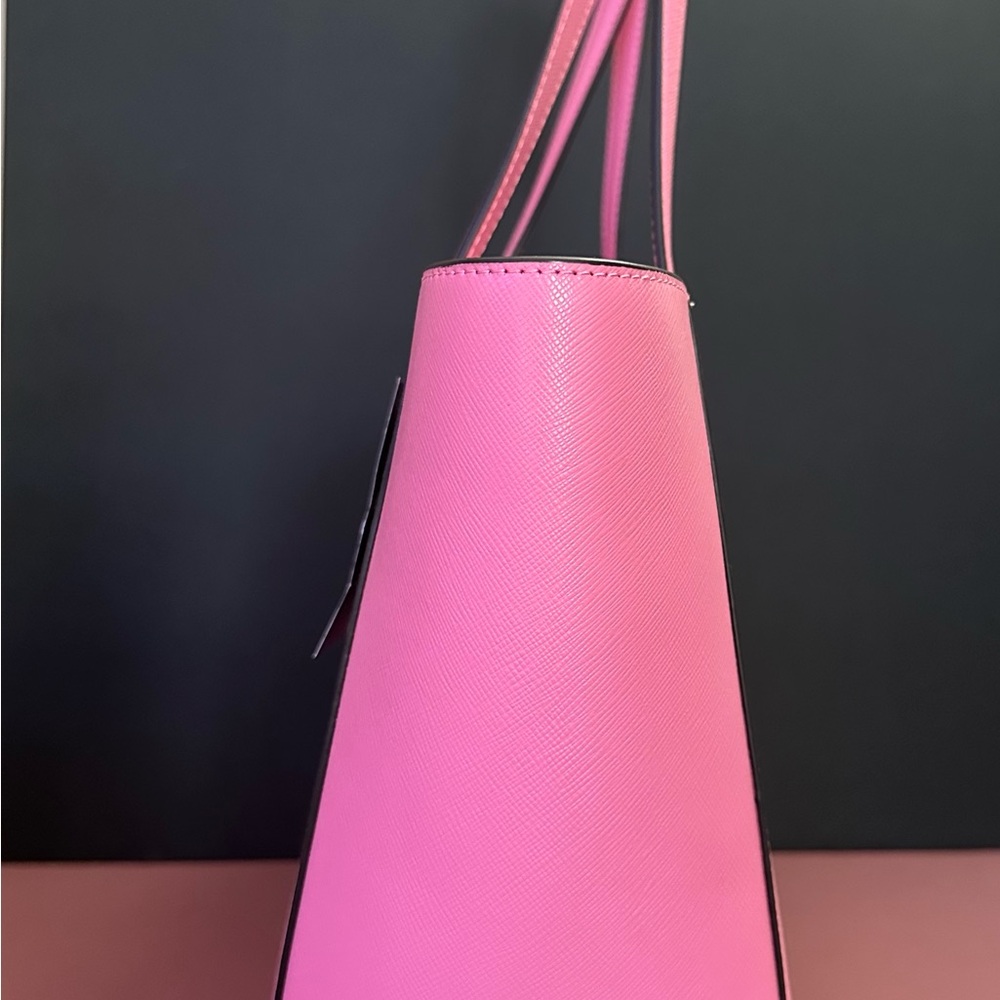 Kate Spade NY Blossom Pink Staci Medium Tote Bag & Blossom Pink Zip Wristlet - Picture 3 of 10